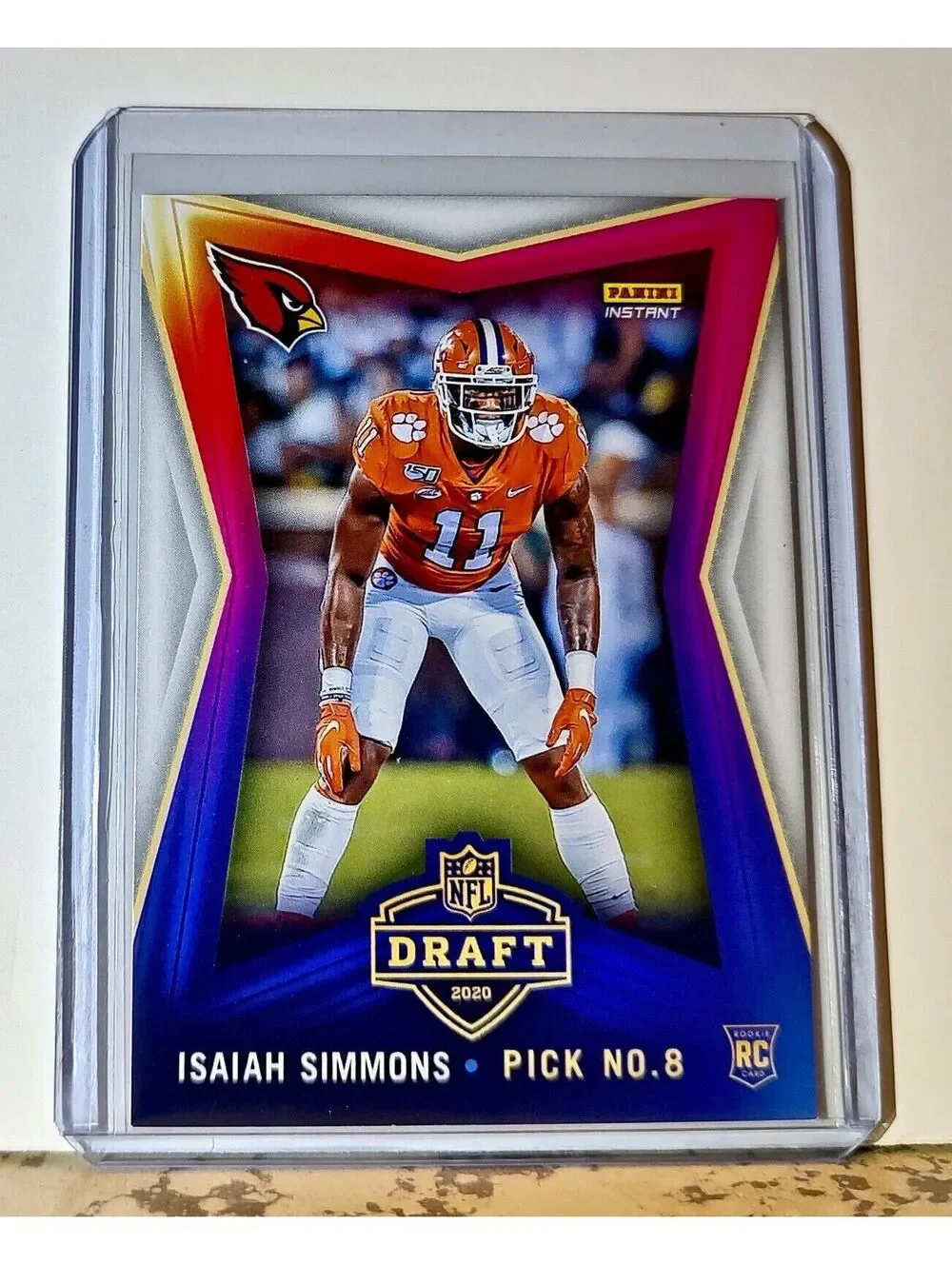 Isaiah Simmons 2020 NFL Draft Night NFL #32 Football Card Cardinals 1 of 549